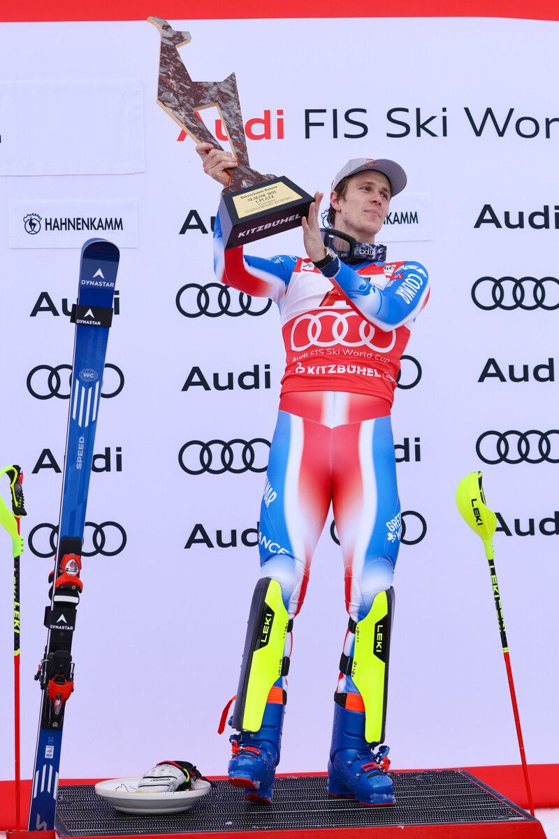 Clement Noel holte sich die Gams für den Sieg im Slalom.⇒gepa