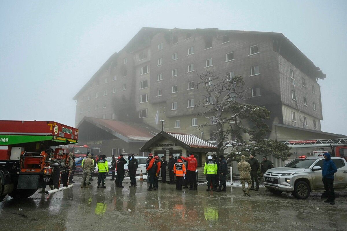 Das Feuer war laut den Behörden im Hotelrestaurant ausgebrochen.⇒AFP