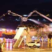 Rettung aus brennendem Flugzeug