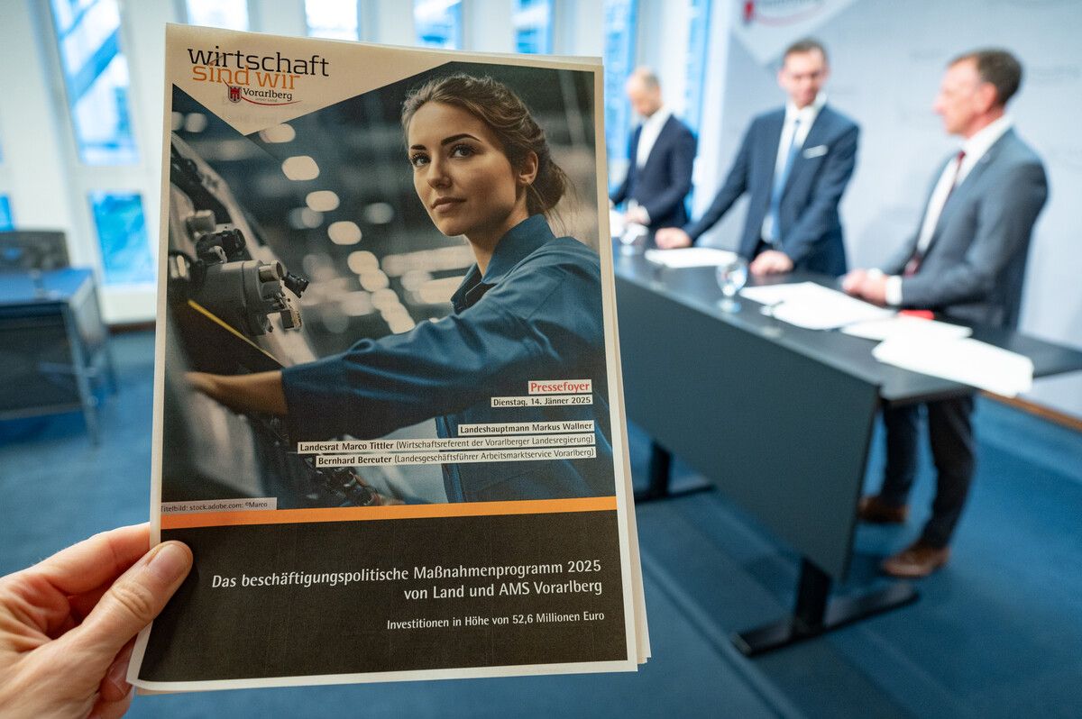 Das Land Vorarlberg und das AMS investieren über 50 Millionen Euro in Beschäftigungsprojekte.⇒VLK/Serra