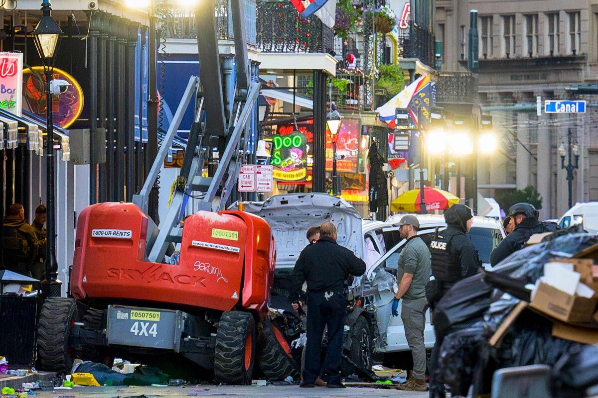 Der Autolenker raste mit hoher Geschwindigkeit in die Menschenmenge. ⇒AFP