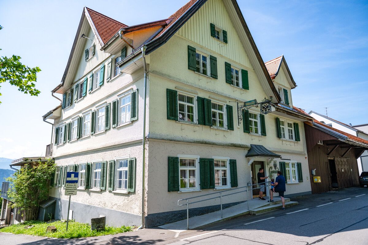 Der Fluher Adler in Bregenz: Ein traditionsreiches Gasthaus mit wechselvoller Geschichte.⇒VN/Rhomberg