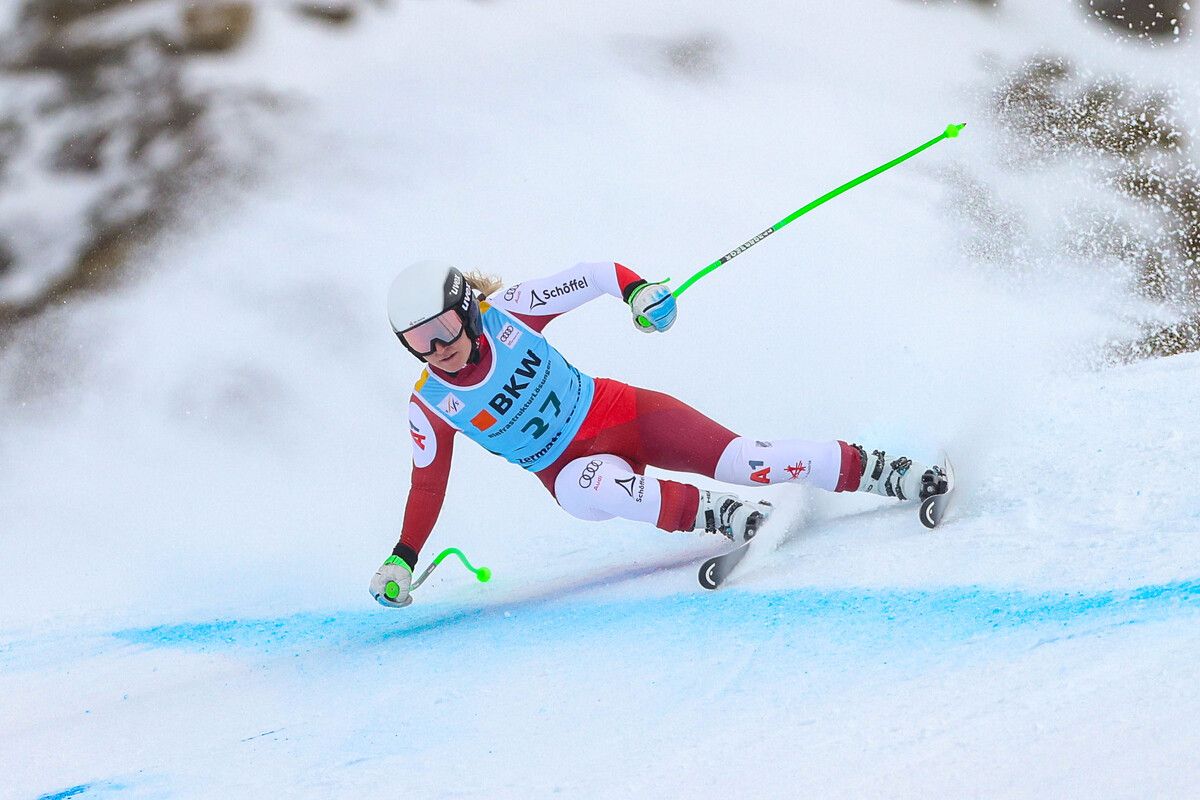 Der zehnte Weltcup-Einsatz von Vanessa Nussbaumer muss noch etwas warten.⇒gepa