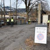 Bauarbeiten am Bahnhof Bludenz Mokrystraße