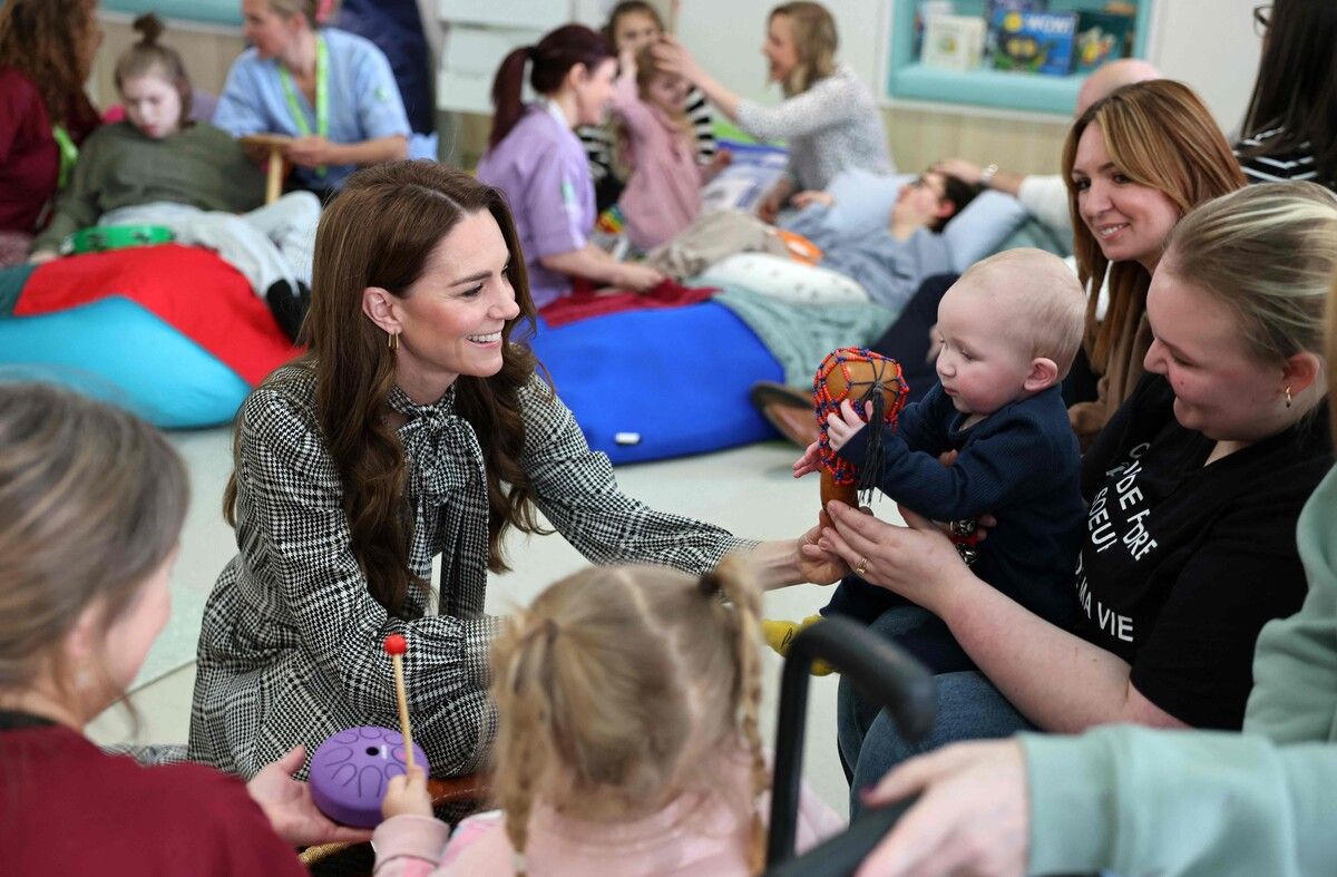 Die britische Prinzessin Kate besuchte am Donnerstag das Ty Hafan Kinderhospitz in Sully, Wales. AFP