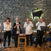 „Glissando“ spielte im Café Schatz in Hohenems auf
