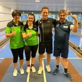 Neue Meister*innen im Tandem-Kegeln