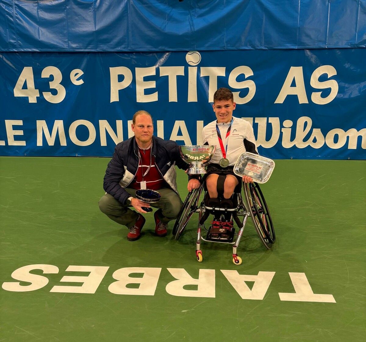 Ein Erfolgsduo: Maximilian Taucher und Coach Maximilian Forer.⇒Privat