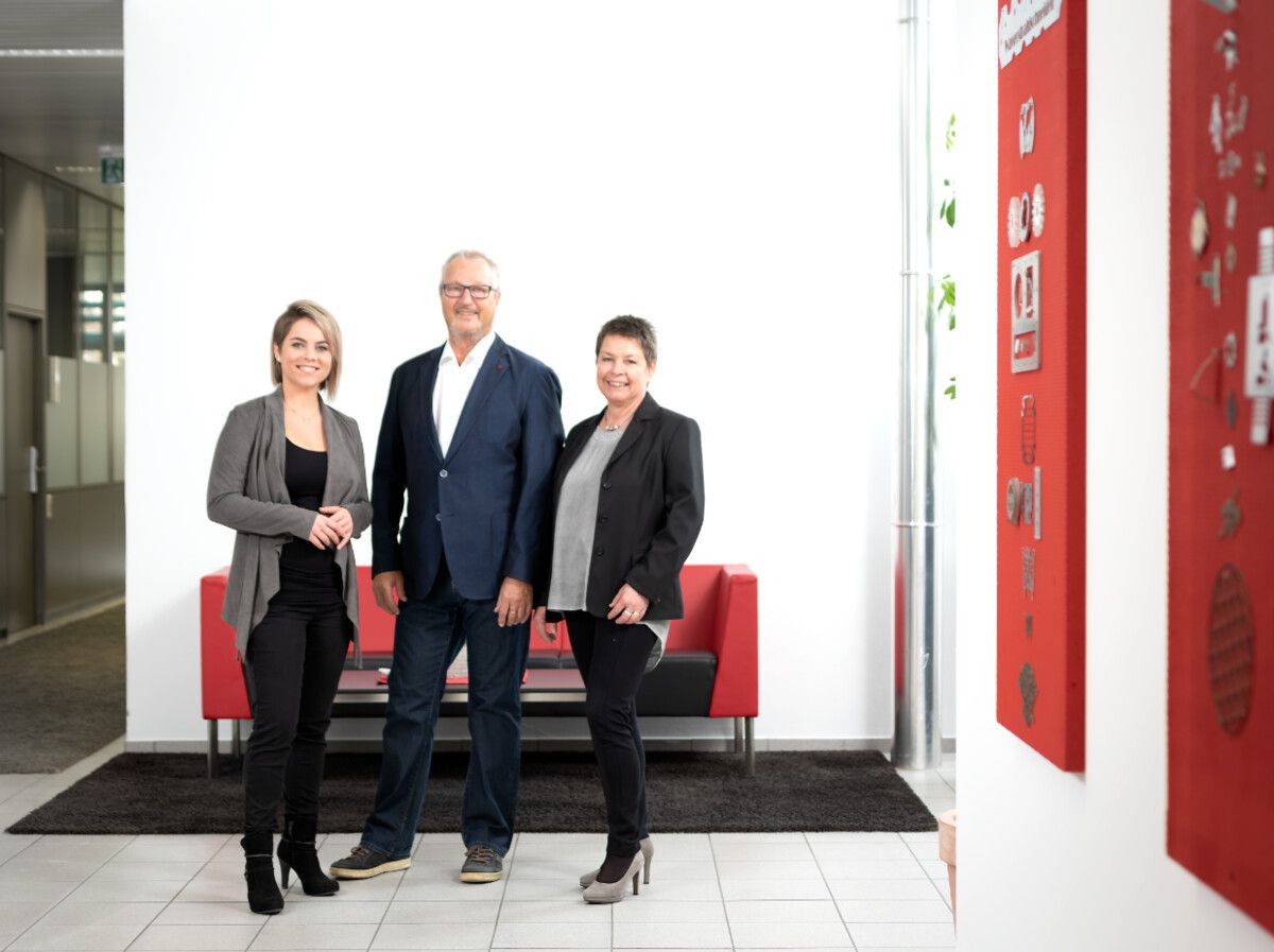 FBT wurde 2001 von Barbara Scherbantie-Metzler und ihrem Ehemann Helmut Metzler gegründet. Kathrein Scherbantie (l.) ist Geschäftsführerin.⇒FBT