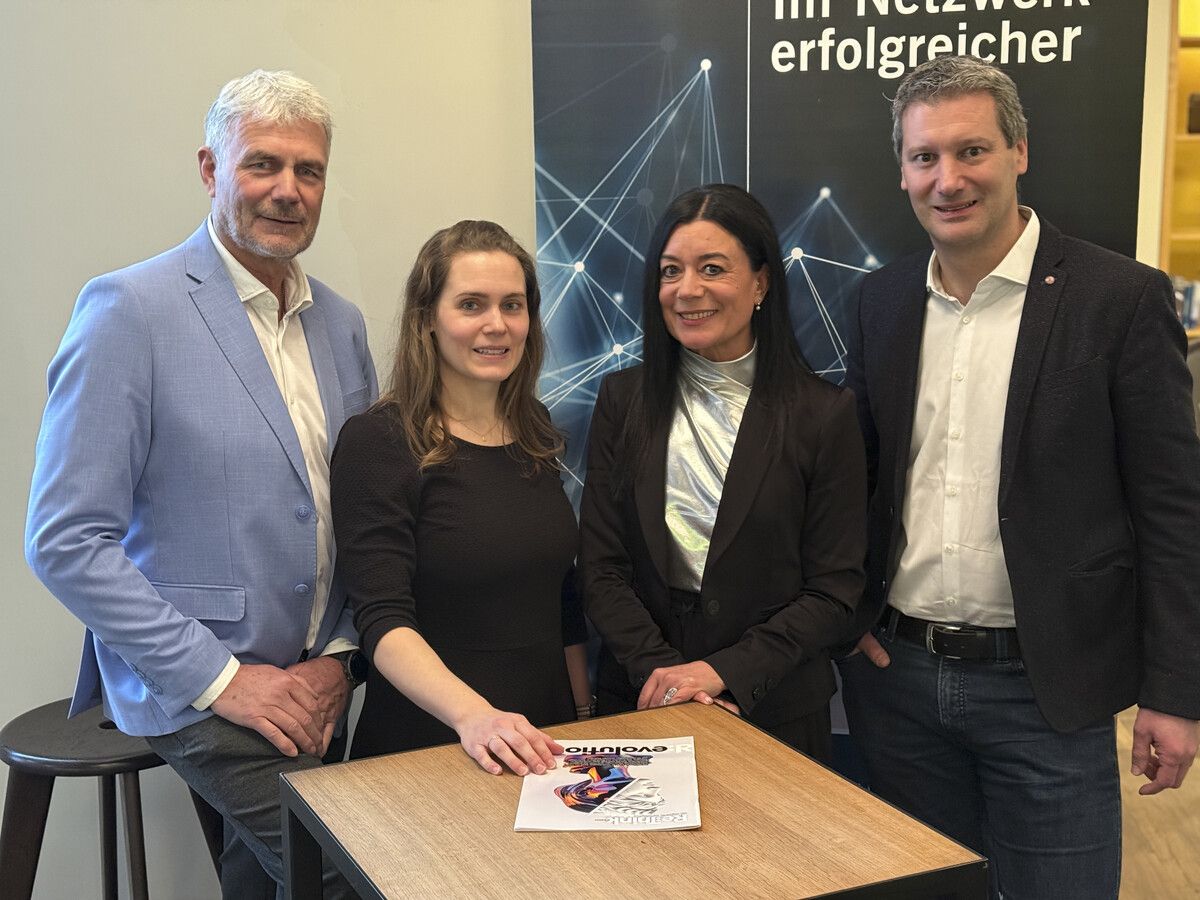 Günter Böhler, Lucia Köb, Elke Böhler und Philipp Wessiak luden zum VNL Neujahrsempfang 2025. ⇒franc