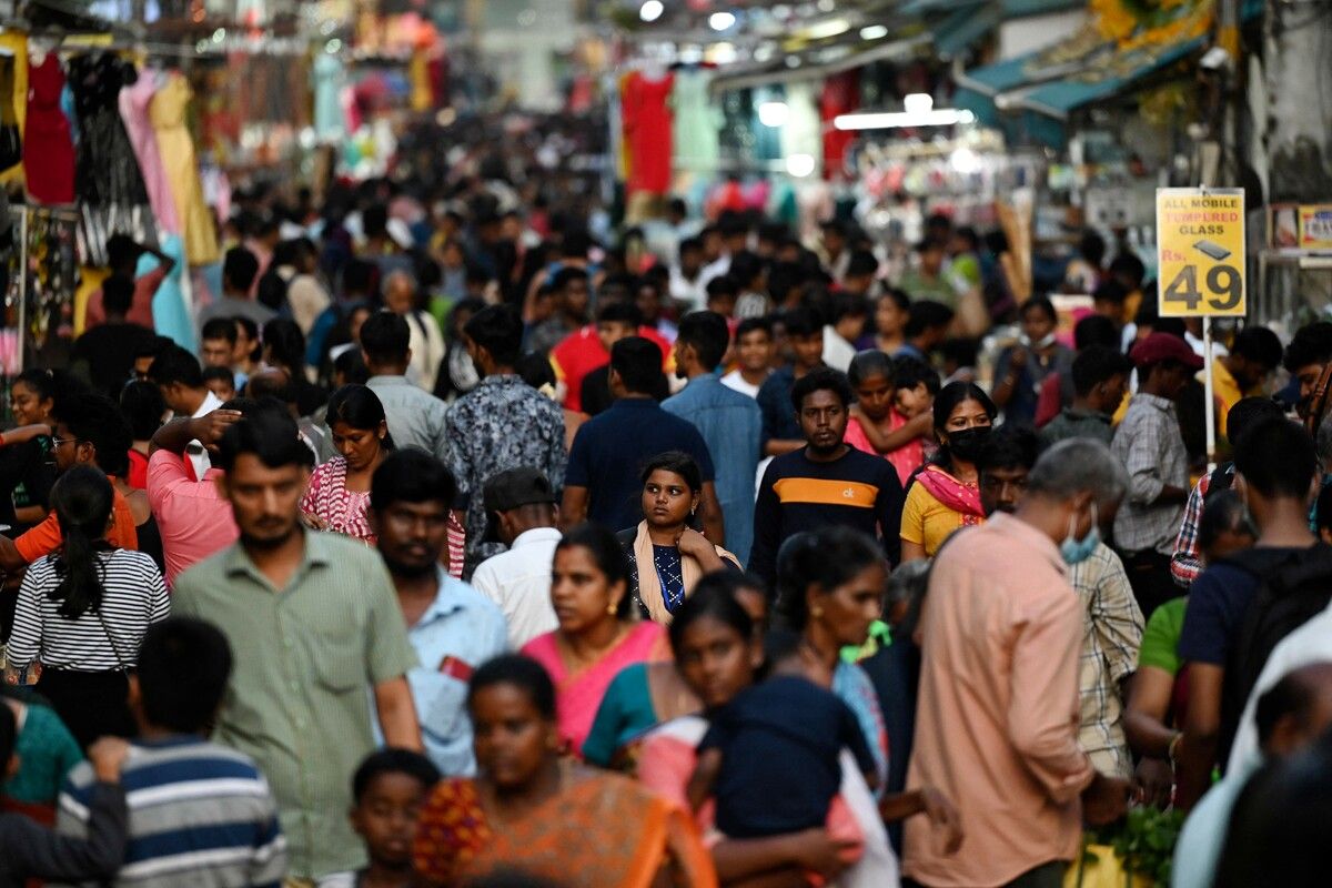Indien hat 2023 China als bevölkerungsreichstes Land abgelöst.⇒AFP