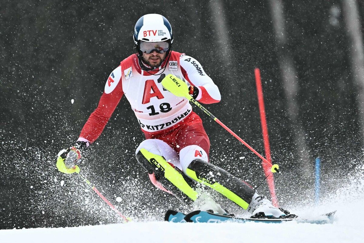 Johannes Strolz hat die Ränge elf (Madonna), zwölf (Kitzbühel), 14 (Val d‘Isere), 15 (Adel­boden) und 19 (Alta Badia) zu Buche stehen.⇒APA