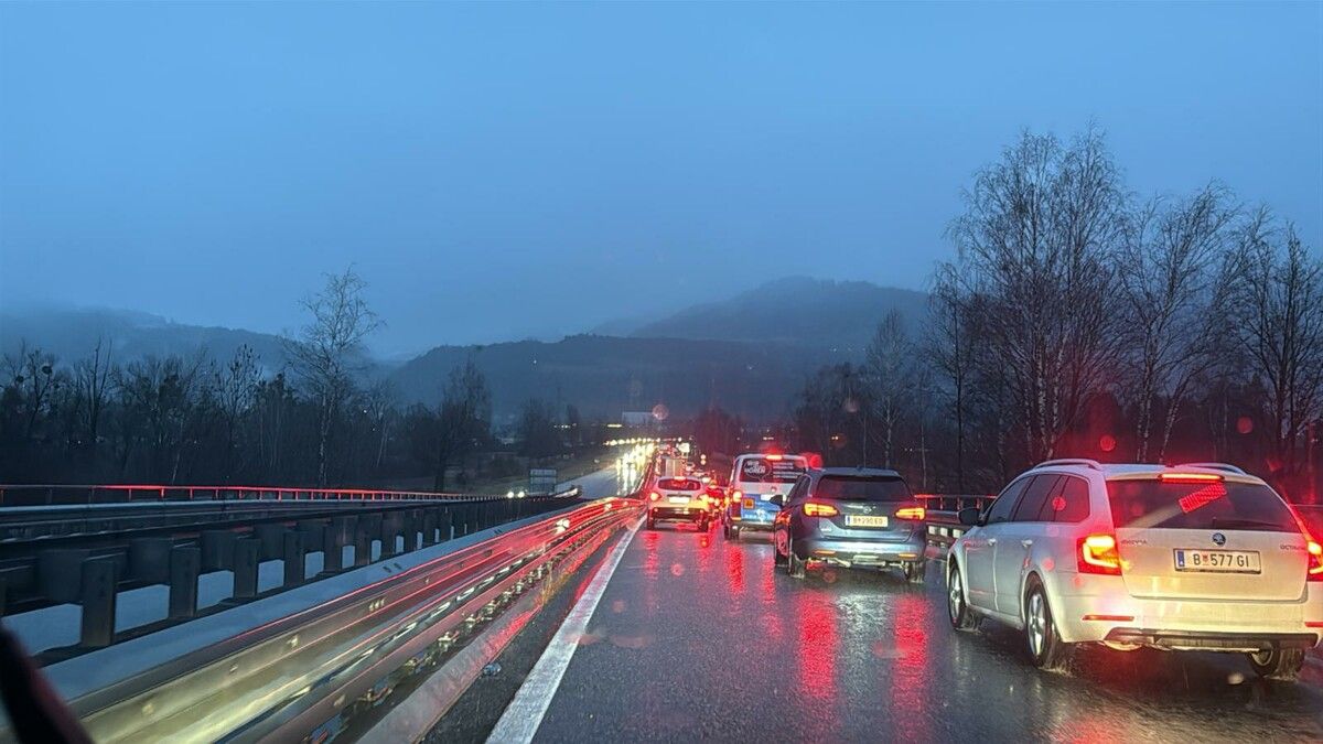 Kein Vorwärtskommen gab es am Dienstagmorgen bei Dornbirn Nord. ⇒Verkehrsticker VOL
