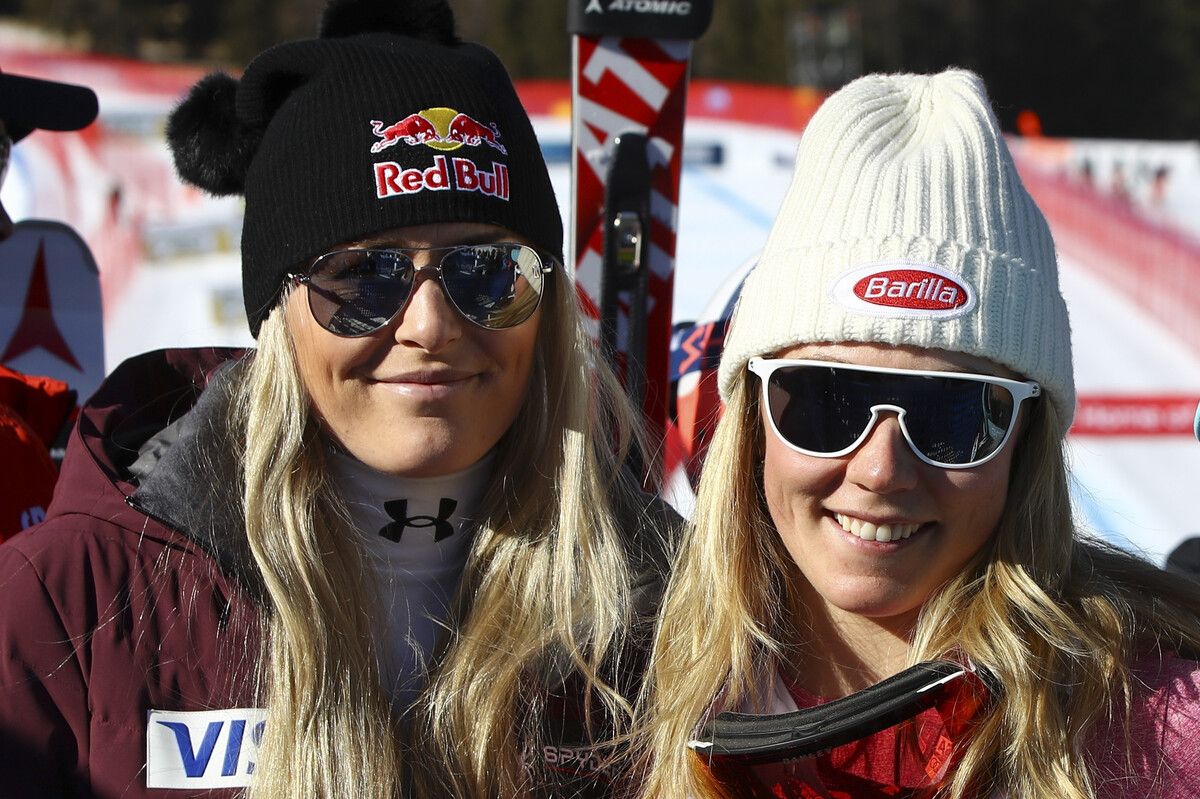 Lindsey Vonn (l.) und Mikaela Shiffrin haben gemeinsam 181 Disziplinensiege im Weltcup und 17 WM-Medaillen vorzuweisen.⇒gepa