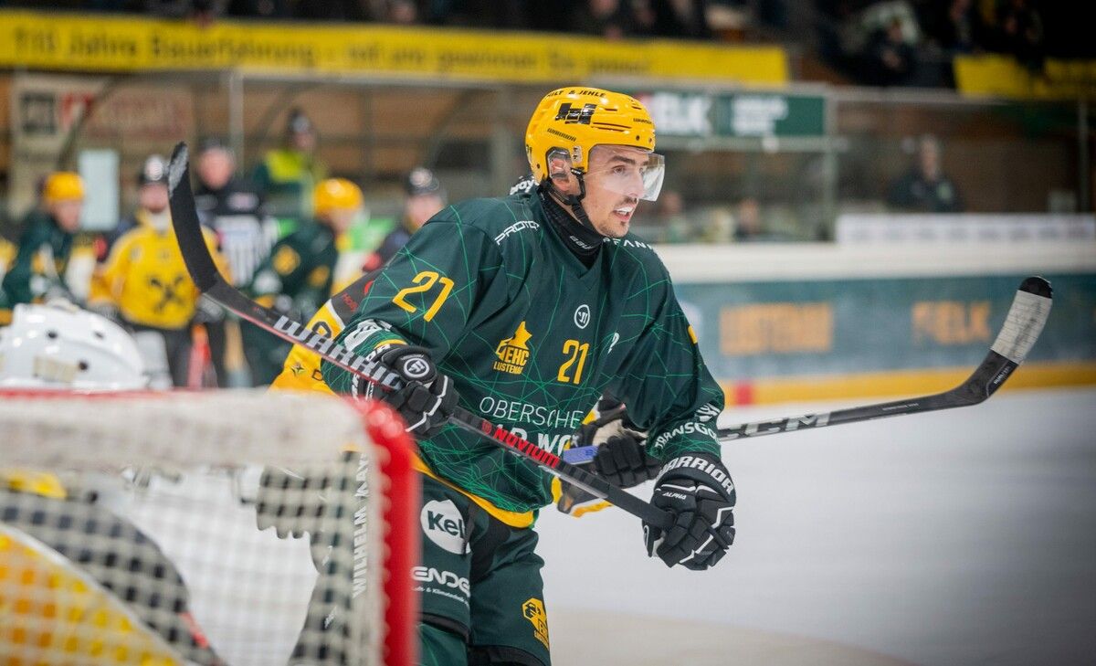 Lucas Haberl erzielte gegen Wattens einen lupenreinen Hattrick. ⇒EHC Lustenau
