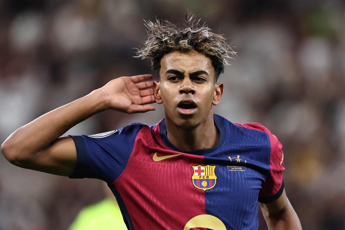 Mit seinem Treffer zum Ausgleich drehte Lamine Yamal das Spiel zugunsten von Barca.⇒apa