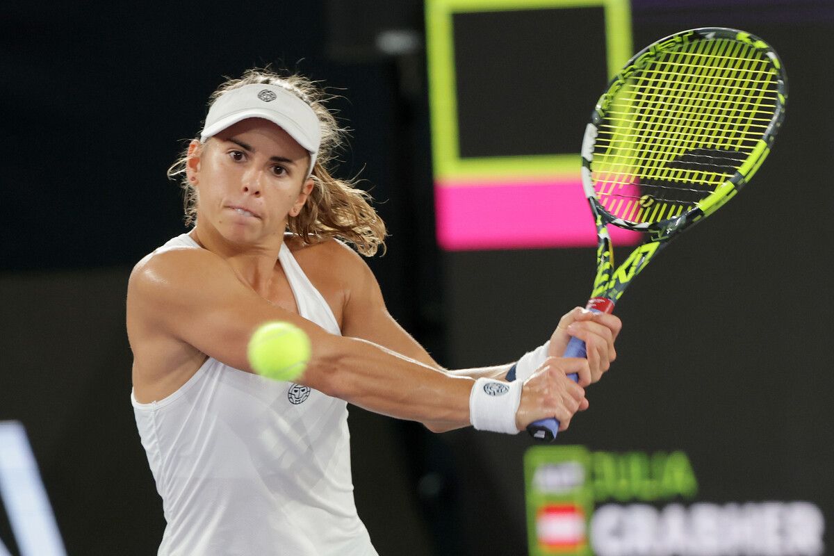 Julia Grabher hat bei ihrem zehnten Antreten in Linz den Sprung in die zweite Runde im Visier.⇒GEPA