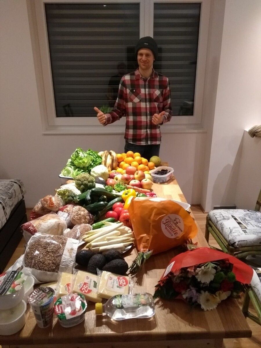 Pascal Schmid organisiert die Rettung von Lebensmitteln in Vorarlberg.