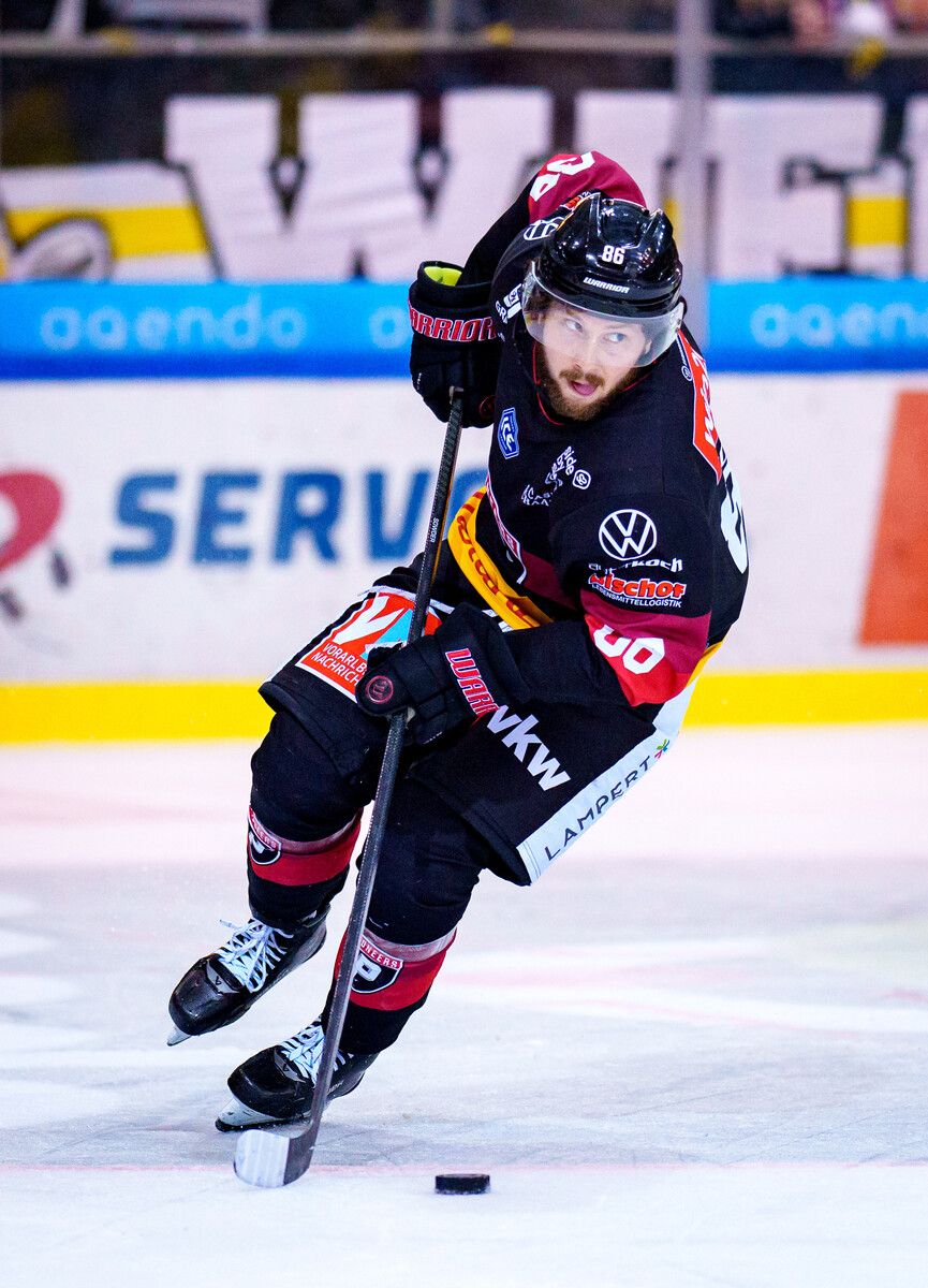 Pioneers-Angreifer Lucas Sowder muss gegen Graz passen.⇒GEPA