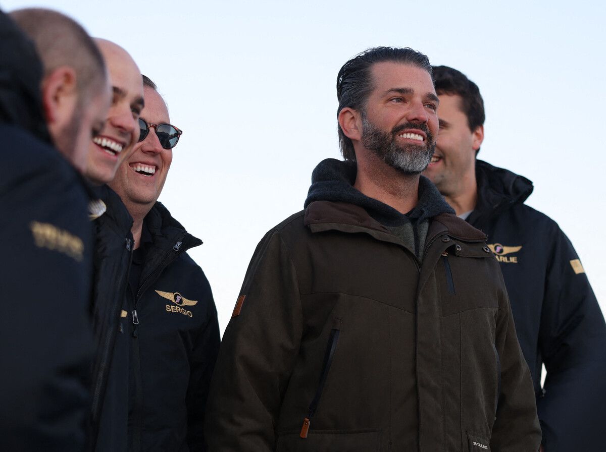 Trumps Sohn Donald Trump Jr. besuchte Grönland. Offiziell handelte es sich um eine private Reise. ⇒AFP