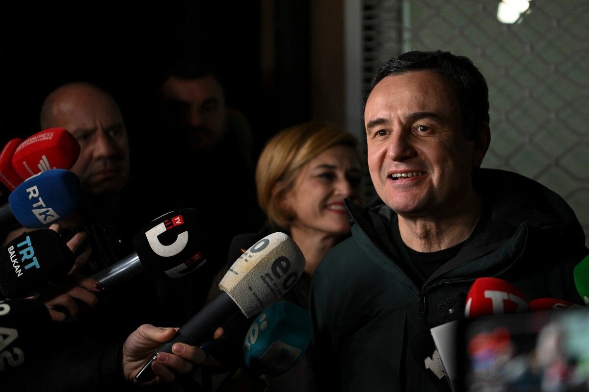 Albin Kurti gewann die Wahl ohne absolute Mehrheit. ⇒afp