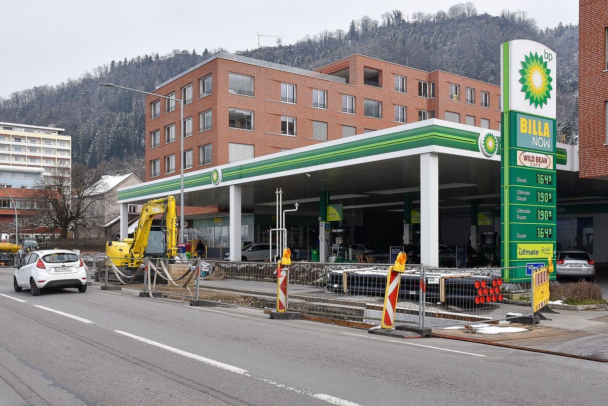 An der Grenze zu Bregenz wird die Hauptwasserleitung erneuert. ⇒Gemeinde