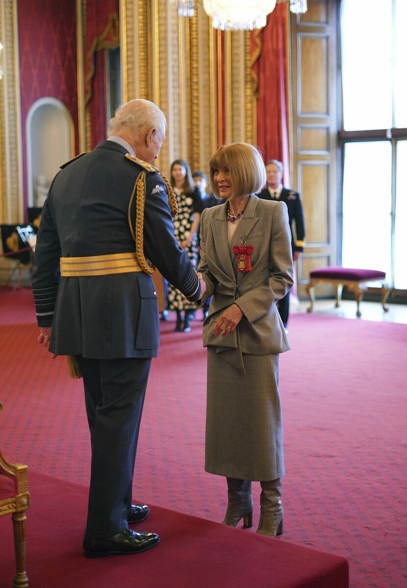 Anna Wintour wurde von König Charles III. ausgezeichnet.⇒AFP