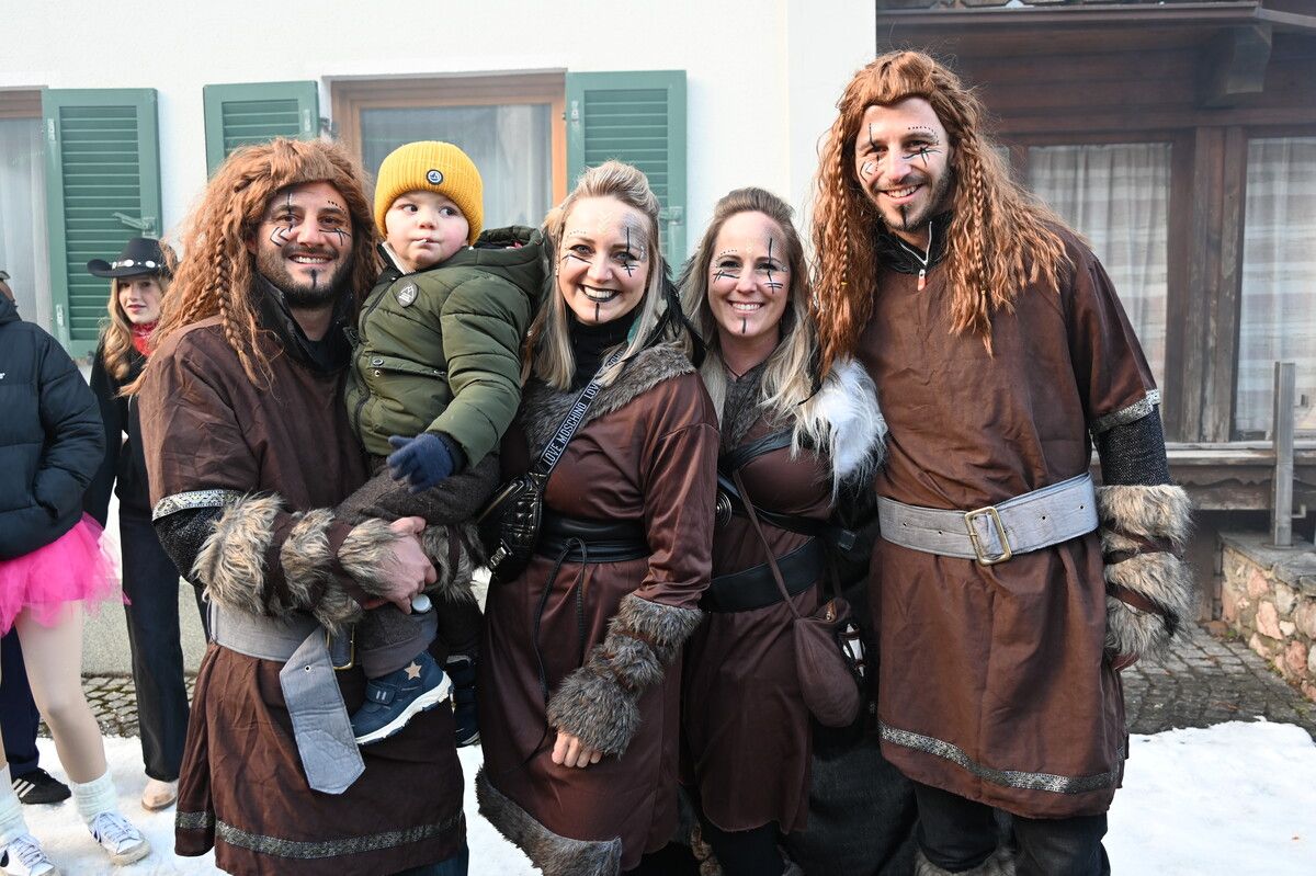 Auch diese Gruppe feierte den Fasching in Dalaas.