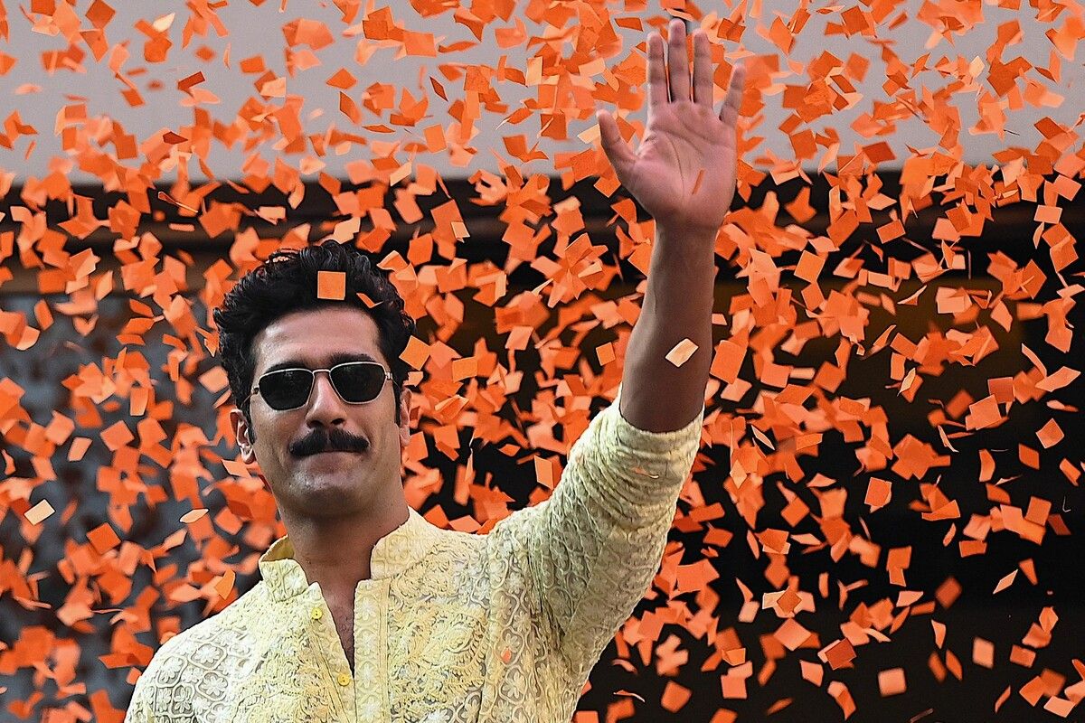 Bollywood-Schauspieler Vicky Kaushal nimmt an einer Werbever­anstaltung für seinen Hindi-Film „Chhaava“ in Mumbai teil. AFP