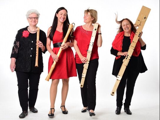 Das Blockflötenensemble La Rocaille konzertiert am Valentinstag in Frastanz.⇒⇒La Rocaille