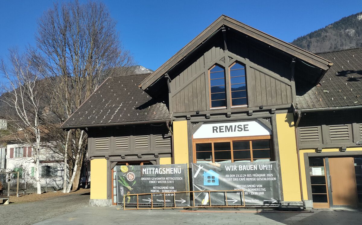 Das Remise-Café wird auf den neuesten Stand gebracht. ⇒Stadt Bludenz