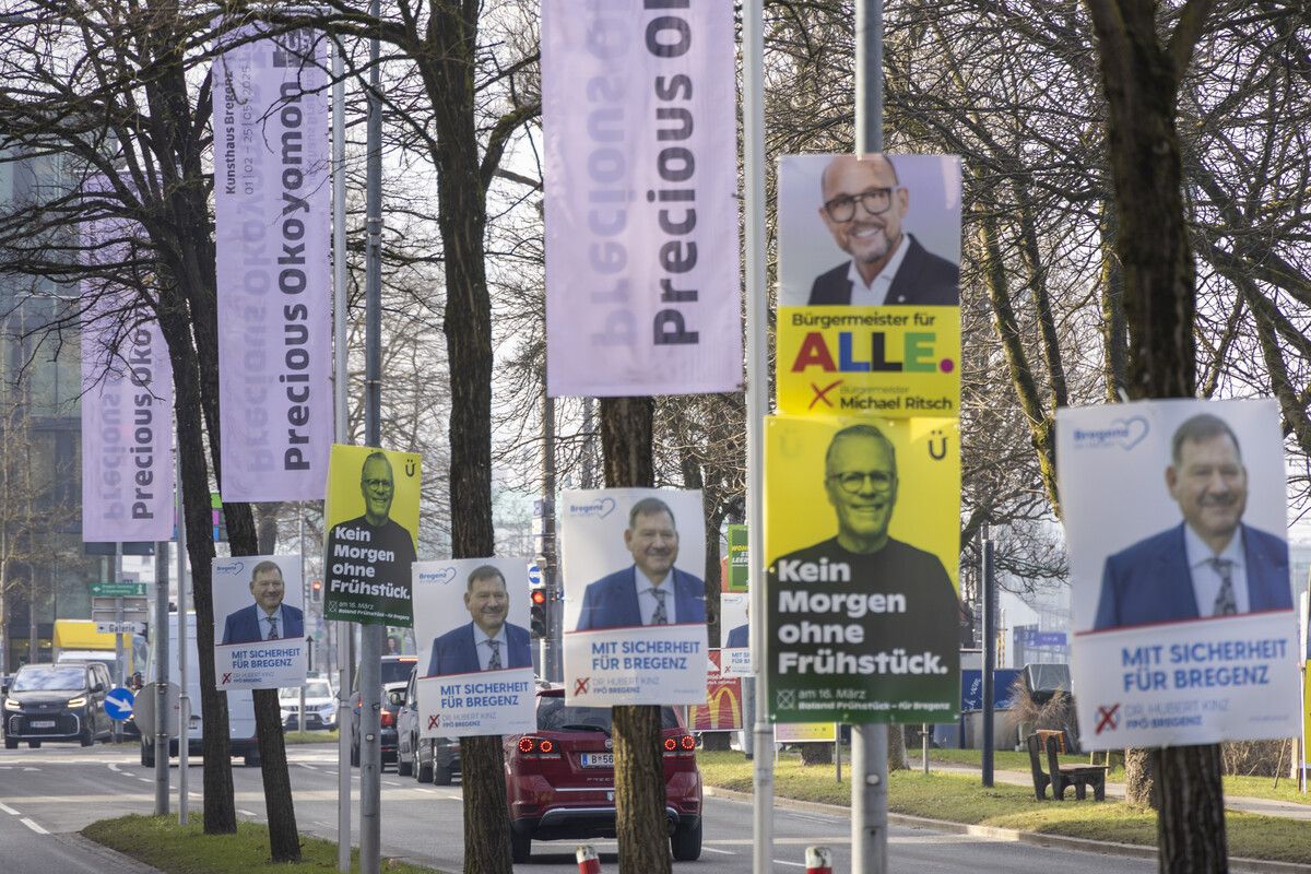 Der Wahlkampf ist in vollem Gange - auch in der Landeshauptstadt. ⇒VN/Paulitsch