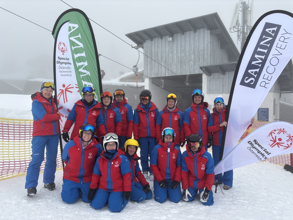 Die Athleten der Special Olympics Vorarlberg trotzen den schwierigen Wetterbedingungen. ⇒VN/Schallert