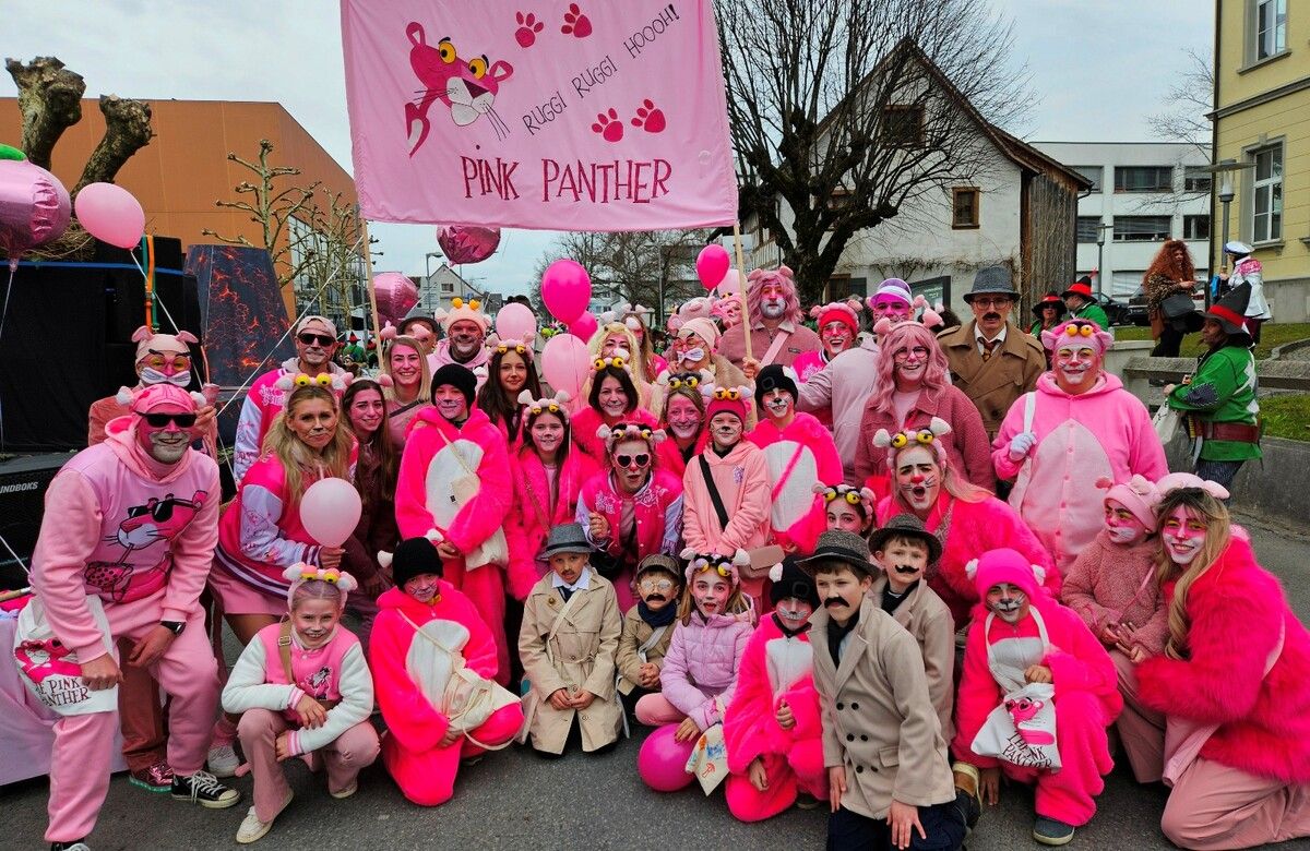 Die „Pink Panthers“ aus Hörbranz. Ruggi, Ruggi, Hooo!