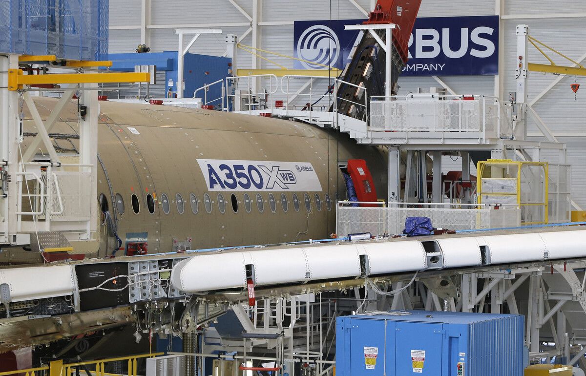 Die Produktion des Airbus A350 ist wegen Verzögerungen gefährdet.⇒AP