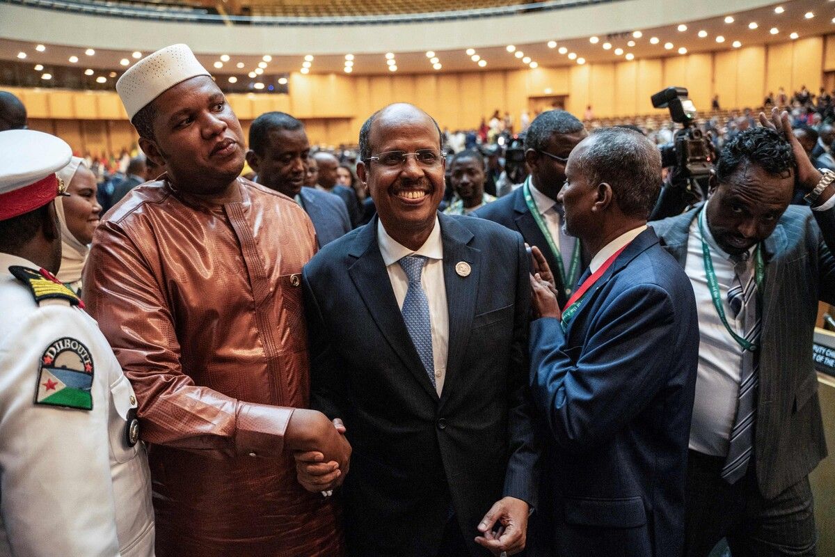 Dschibutis Außenminister Mahmoud Ali Youssouf ist zum Vorsitzenden der Kommission der Afrikanischen Union gewählt worden. AFP