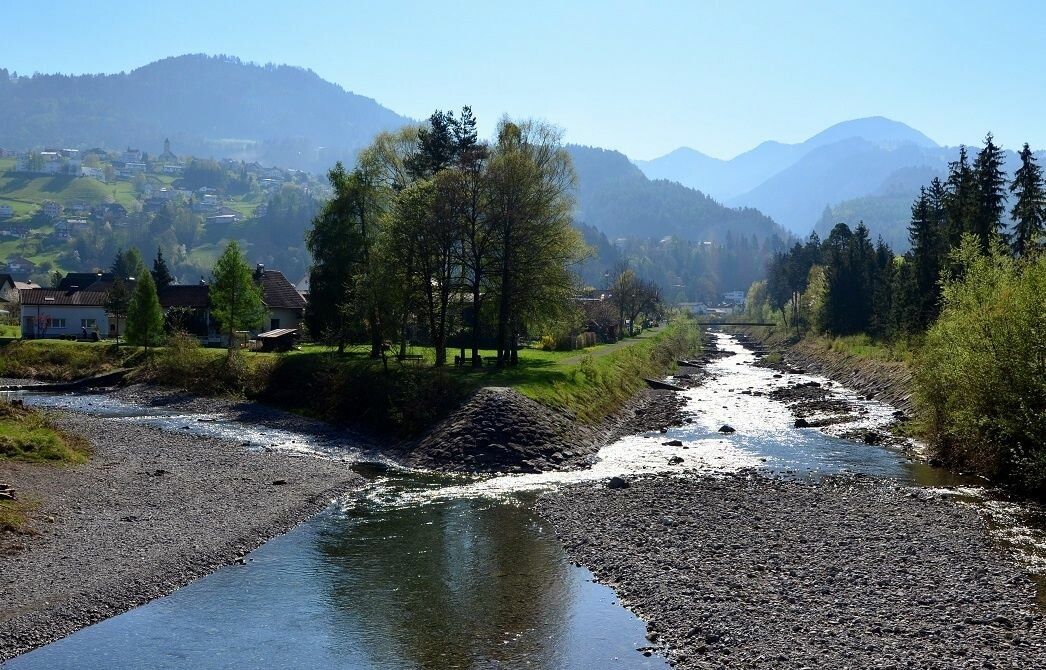 Hochwasserschutzarbeiten zwischen Frutz- und Frödisch-Mündung.⇒Privat