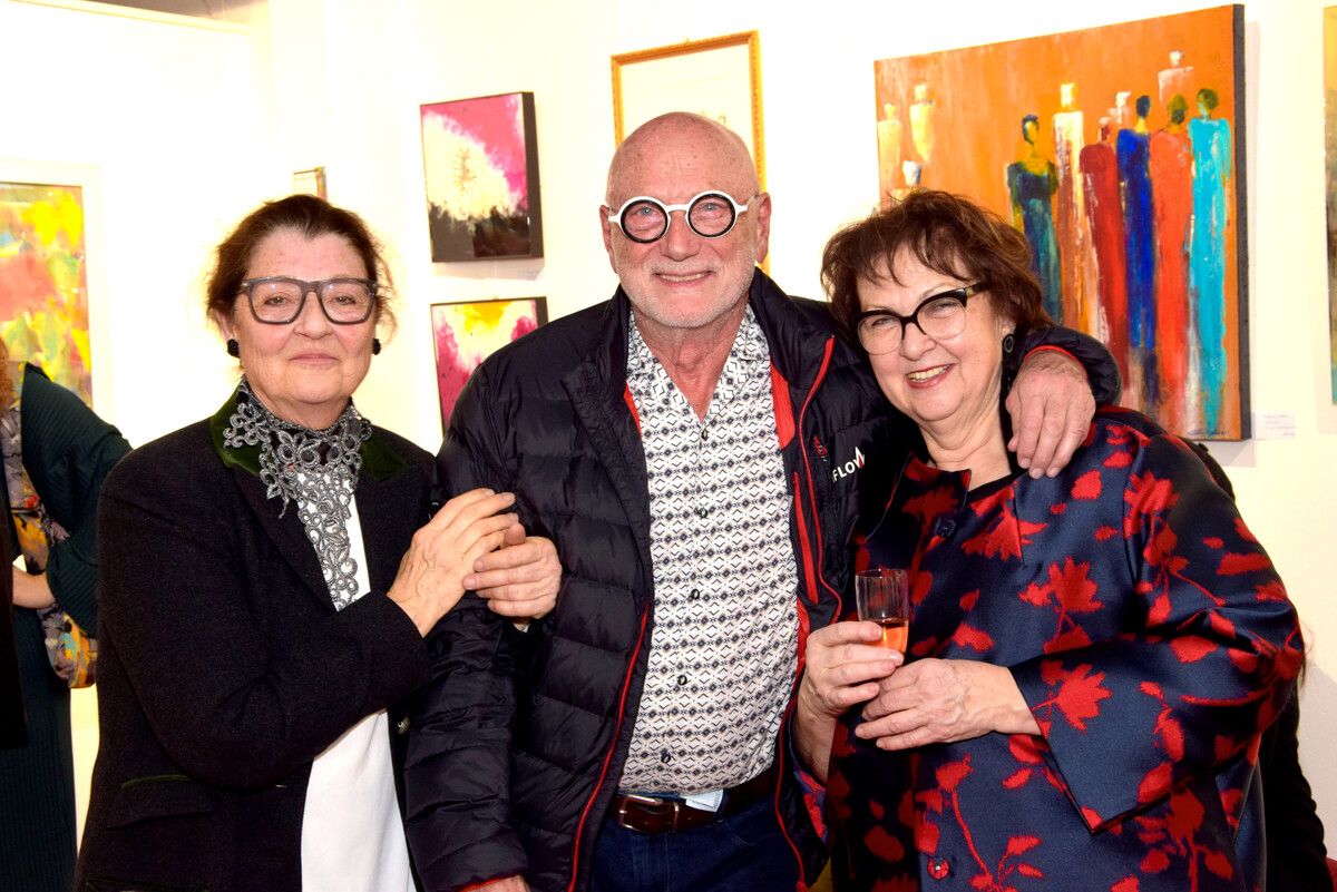 Ingrid Gaßner, Friseur Walter Mayr und Sigrid Fritsche.⇒SCO (3)