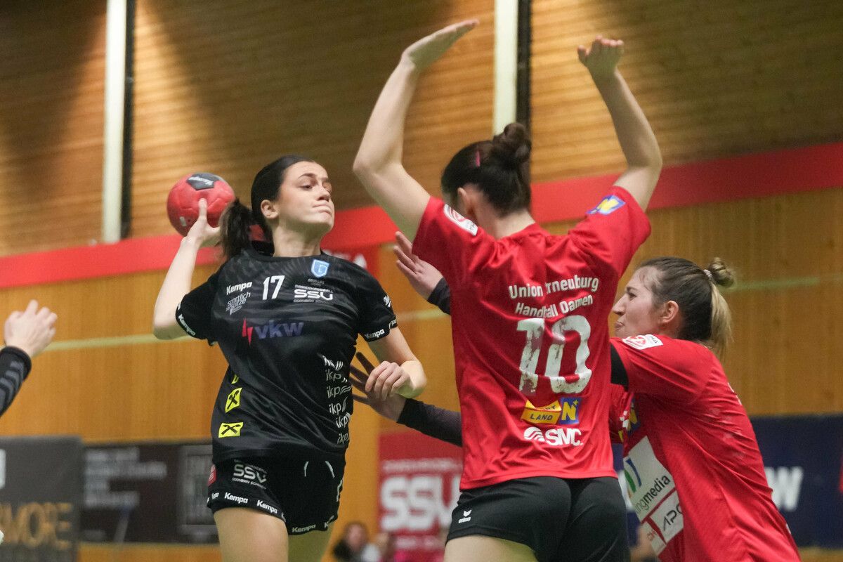 Ivana Zaric lieferte gegen Korneuburg eine Talentprobe ab und trug mit zehn Treffern maßgeblich zum spannungsgeladenen Spielverlauf im Cupduell bei. ⇒VN/STiplovsek