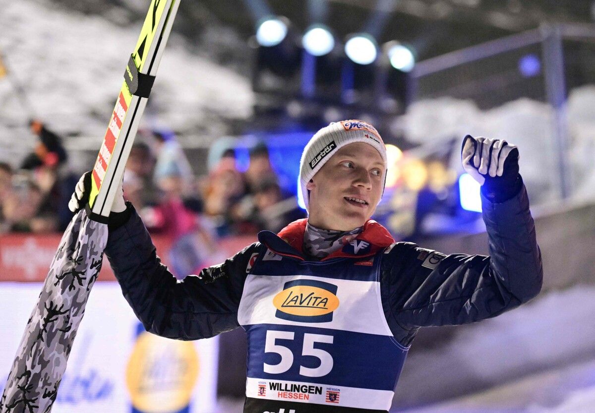 Jan Hörl musste sich in Lake Placid nur dem Norweger Johann Andre Forfang geschlagen geben. ⇒apa