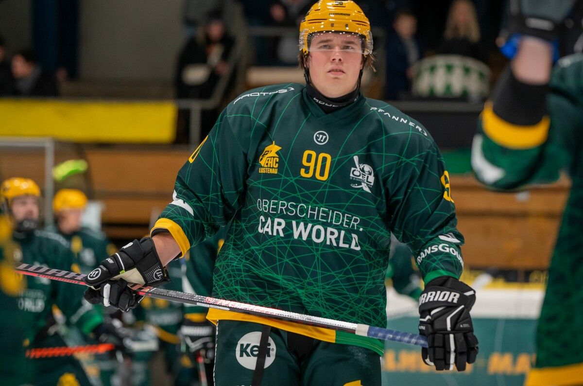 Lucas Loibnegger möchte mit dem EHC Lustenau ins Halbfinale. ⇒EHC Lustenau
