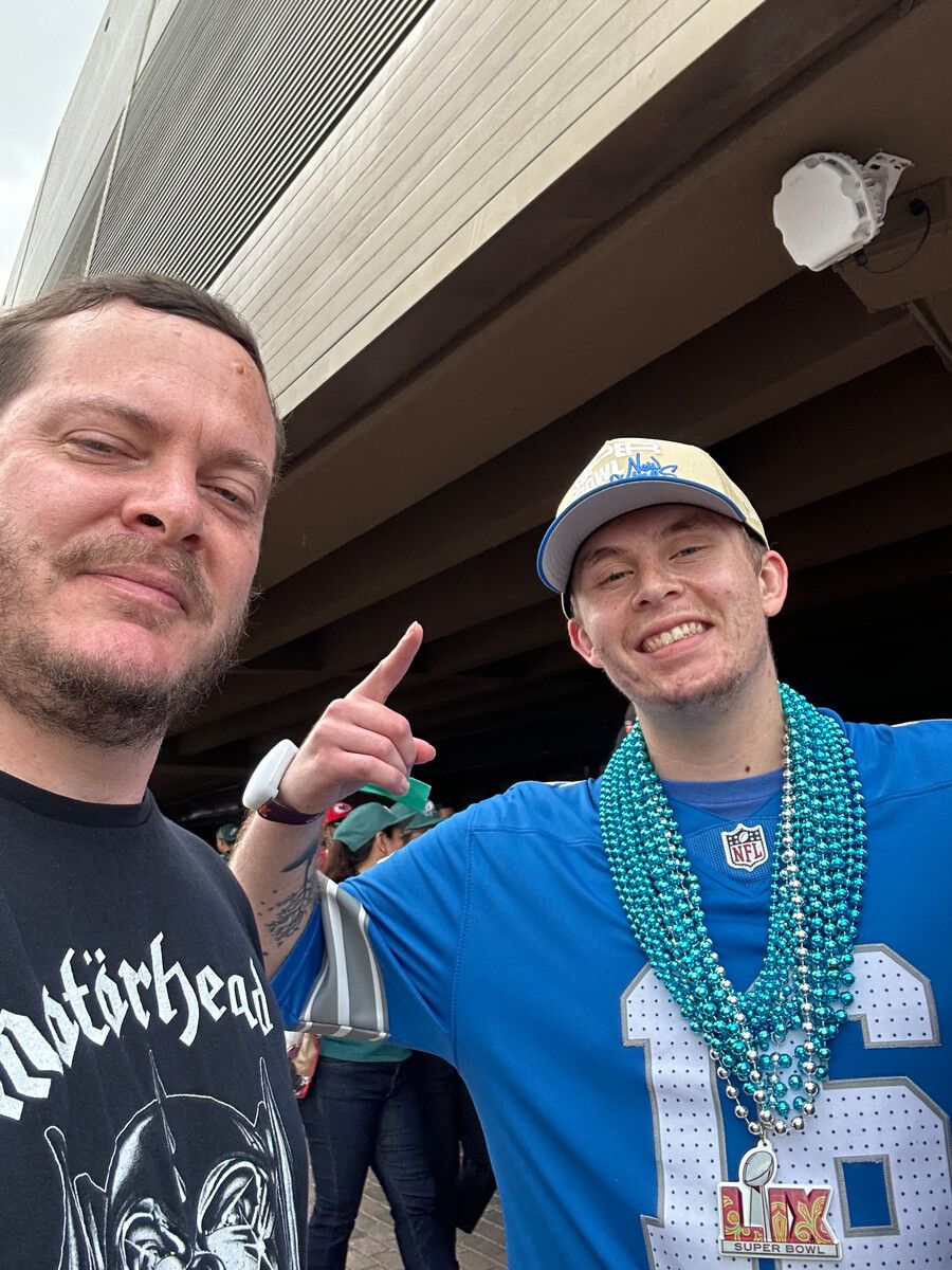 Martin Pfanner traf Football-Fan Shaun, dem der Super Bowl 7000 Euro kostete.