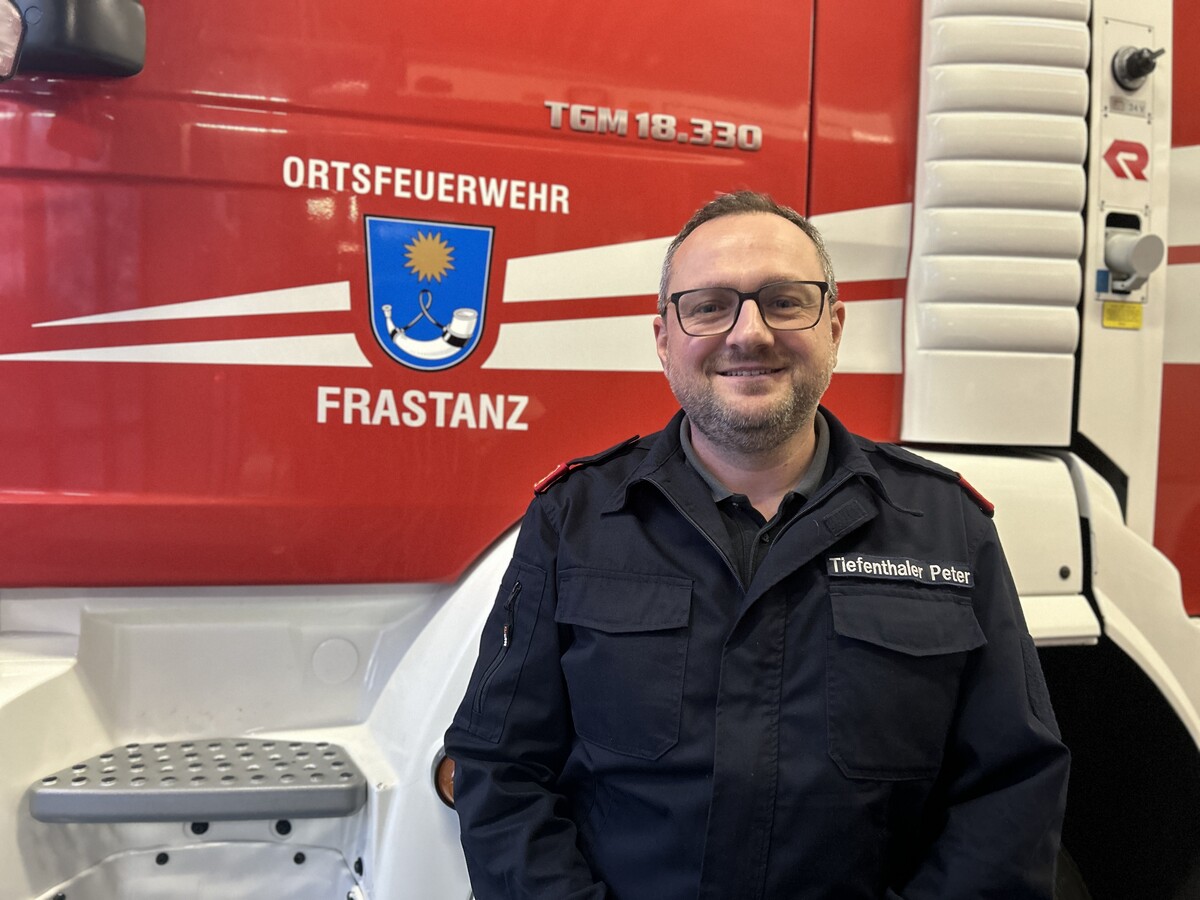 Peter Tiefenthaler trat der Feuerwehr Frastanz im Alter von 18 Jahren bei. ⇒VN/Hartmann