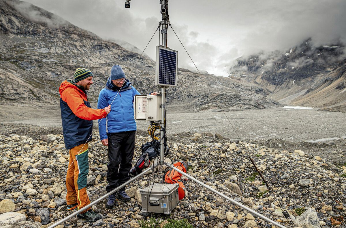 Sven Plöger hat Meteorologe und Glaziologe Jakob Abermann von der Universität Graz bei seiner Arbeit in Grönland begleitet.⇒HR/MDR/SWR/Maike Simon