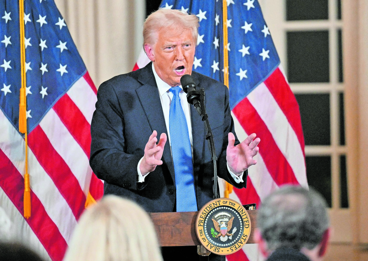 US-Präsident Donald Trump ordnete Sanktionen gegen Südafrika an.⇒AFP