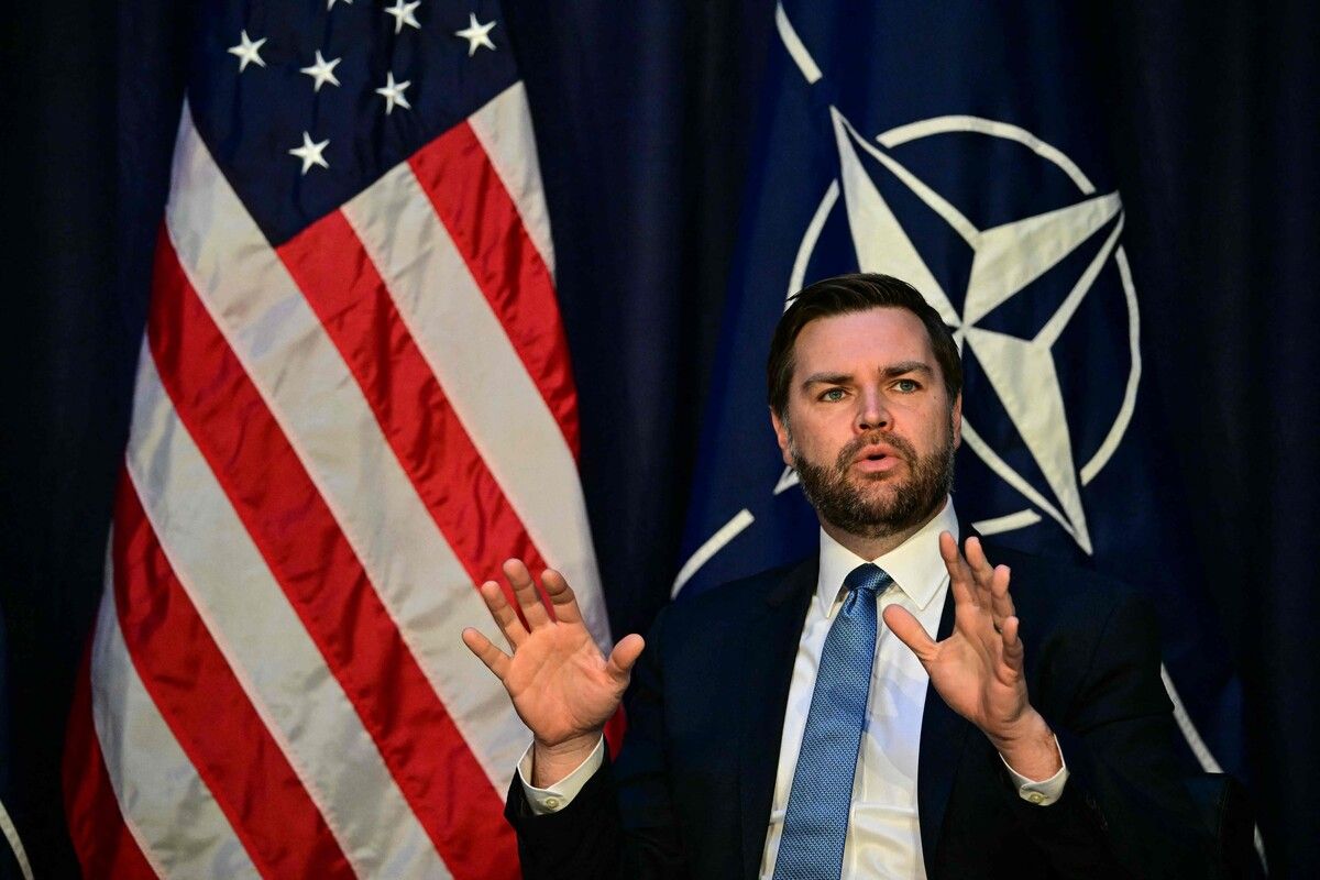 US-Vizepräsident J.D. Vance fordert, dass Europa mehr Verantwortung für die eigene Sicherheit übernimmt.⇒afp