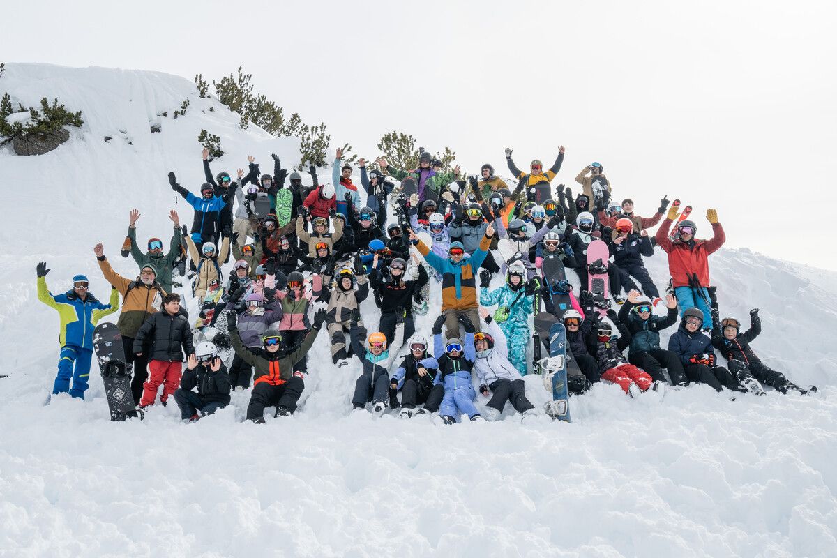 Viel Spaß hatten die Teilnehmer des Ski- und Snowboardcamps am Sonnenkopf. ⇒Villa K.