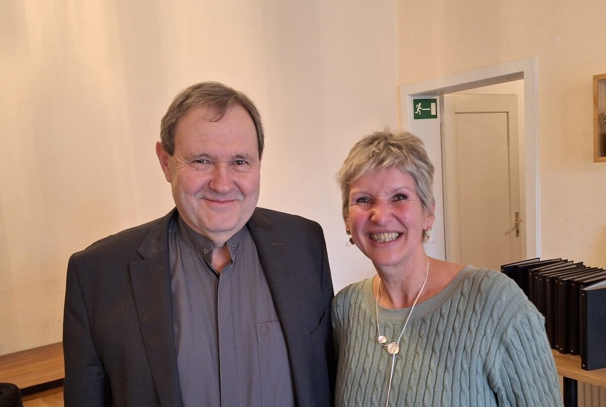 Das Führungsduo Paul Koch und Isolde Feurstein. ⇒vn/tk