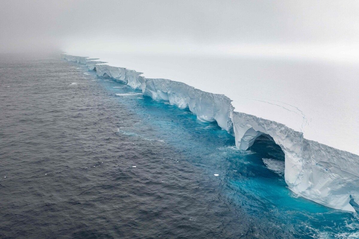 Der Eisberg A23 hatte sich erst im Dezember in Bewegung gesetzt.⇒afp