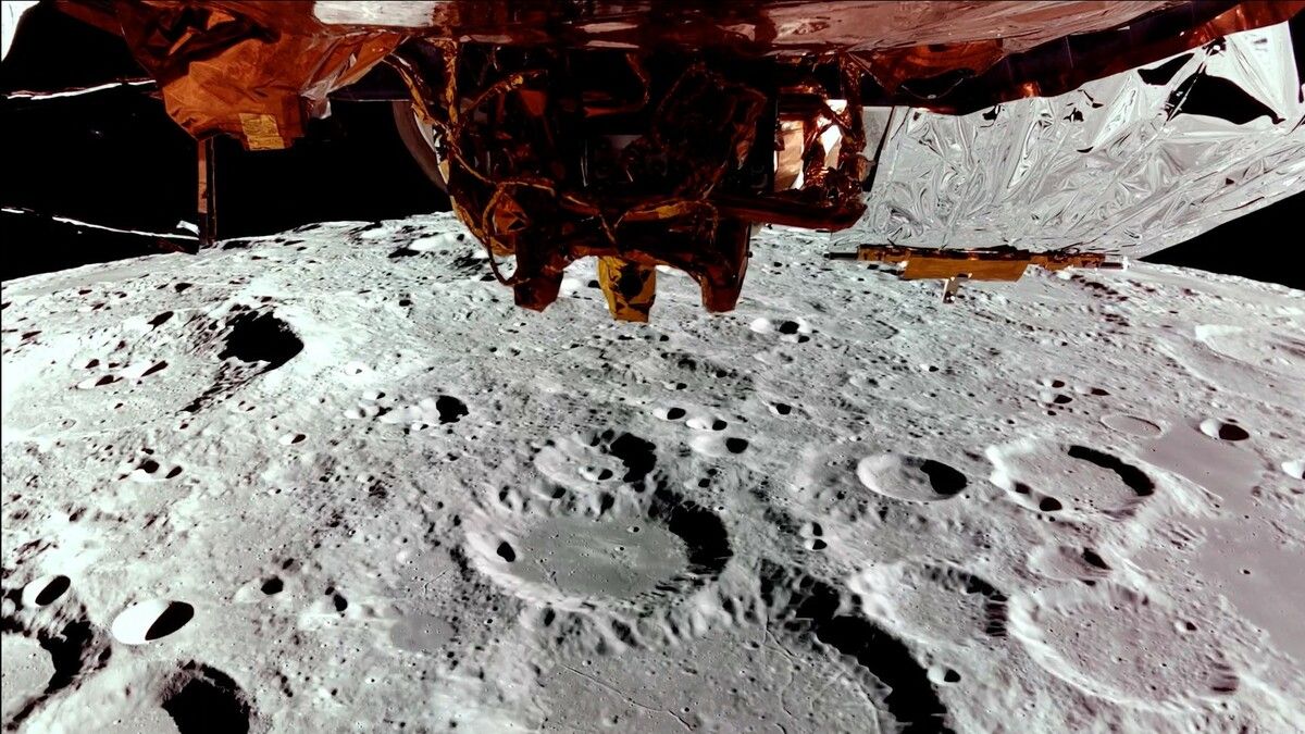 Der Lander soll nun den Mond mit wissenschaftlichen Instrumenten untersuchen.⇒AFP